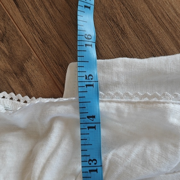 NWT Loft Smocked Ruffle Square Neck Tank Top - Picture 3 of 6